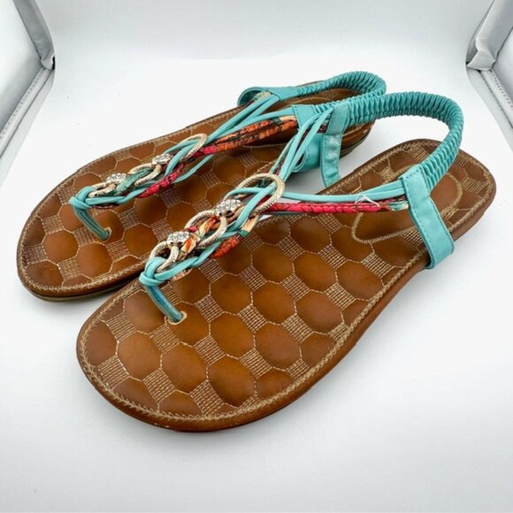 Patrizia by Spring Step Gadelina Sandals in Mint Green, Women's US 8.5, EU 39 - Picture 3 of 8